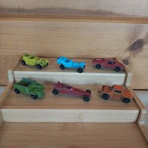 Vintage 1950s Tootsie Toys 3" Die Cast USA Made Cruiser Dragster Dump Roadster